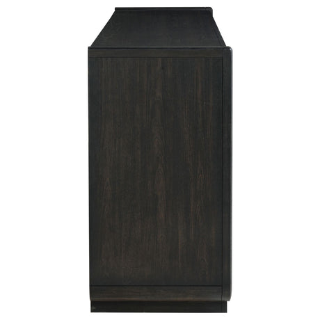Leandro Burnished Black 8-Drawer Bedroom Dresser from Coaster - Luna Furniture