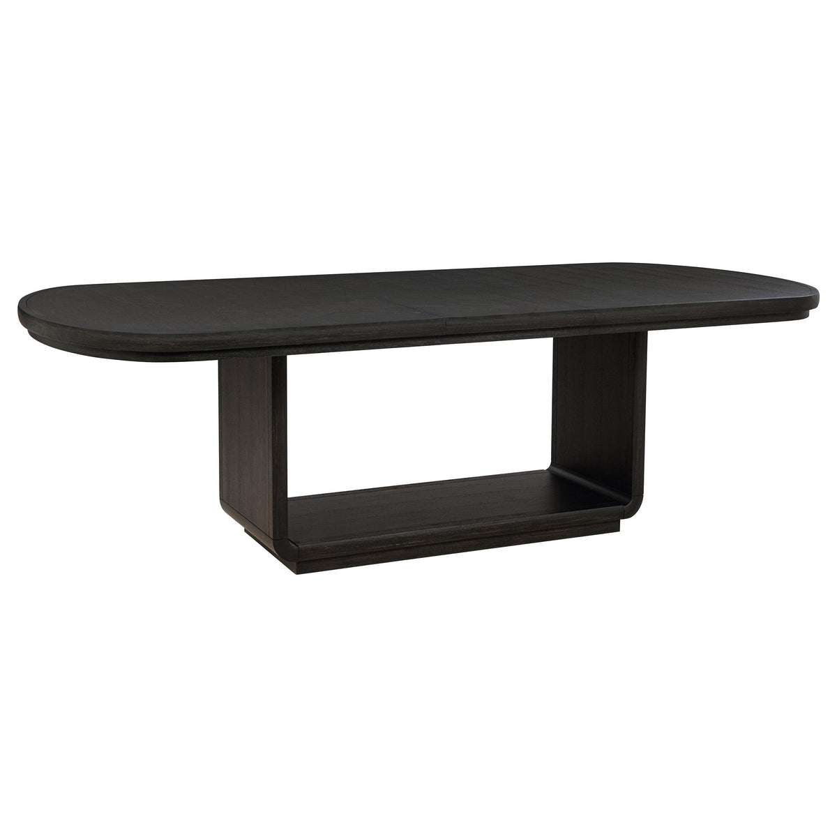 Leandro Burnished Black/Cream 9-Piece Rectangular Dining Table Set from Coaster - Luna Furniture