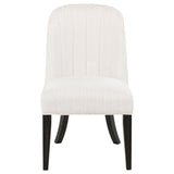 Leandro Cream Upholstered Dining Side Chair, Set of 2 from Coaster - Luna Furniture