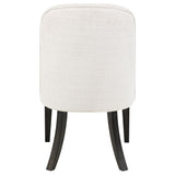 Leandro Cream Upholstered Dining Side Chair, Set of 2 from Coaster - Luna Furniture