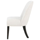 Leandro Cream Upholstered Dining Side Chair, Set of 2 from Coaster - Luna Furniture