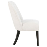 Leandro Cream Upholstered Dining Side Chair, Set of 2 from Coaster - Luna Furniture