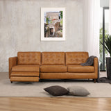 Christopher Tan Leather Electric Inclining Sofa - Left Facing from Ashcroft Furniture - Luna Furniture
