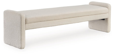 Lembertson Ecru Accent Bench from Ashley - Luna Furniture