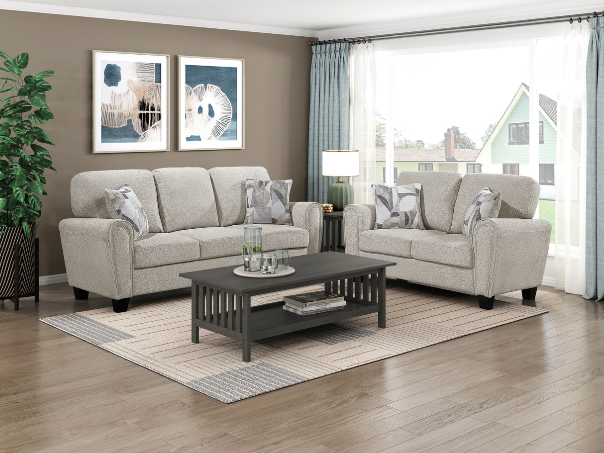 Lemond Gray Loveseat from Homelegance - Luna Furniture
