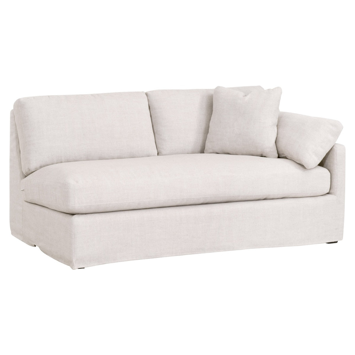 Lena Modular Slipcover 2-seat Right Slope Arm Sofa from Essentials For Living - Luna Furniture