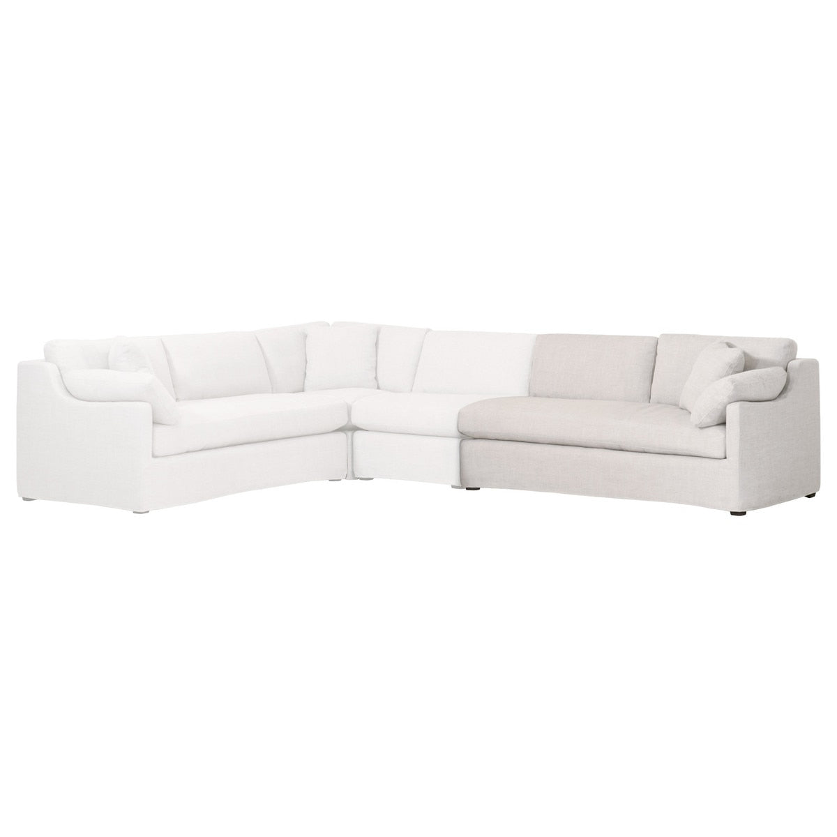 Lena Modular Slipcover 2-seat Right Slope Arm Sofa from Essentials For Living - Luna Furniture