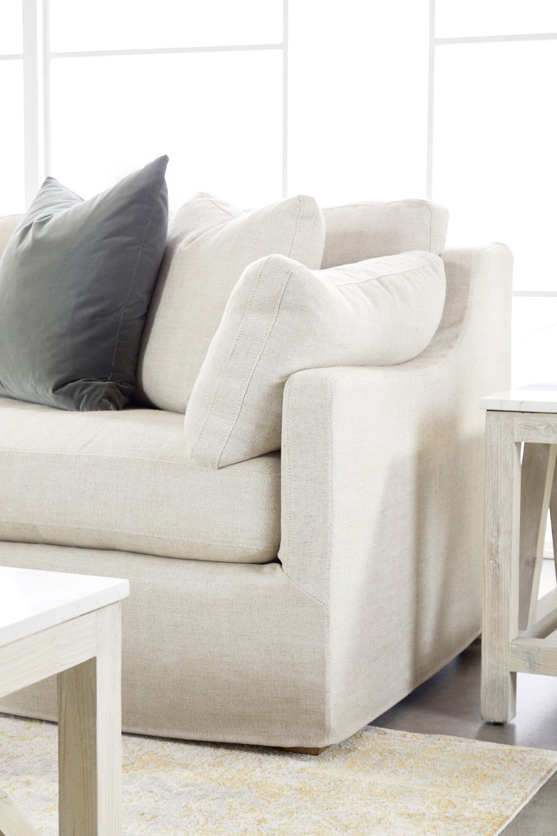 Lena Modular Slipcover 2-seat Right Slope Arm Sofa from Essentials For Living - Luna Furniture