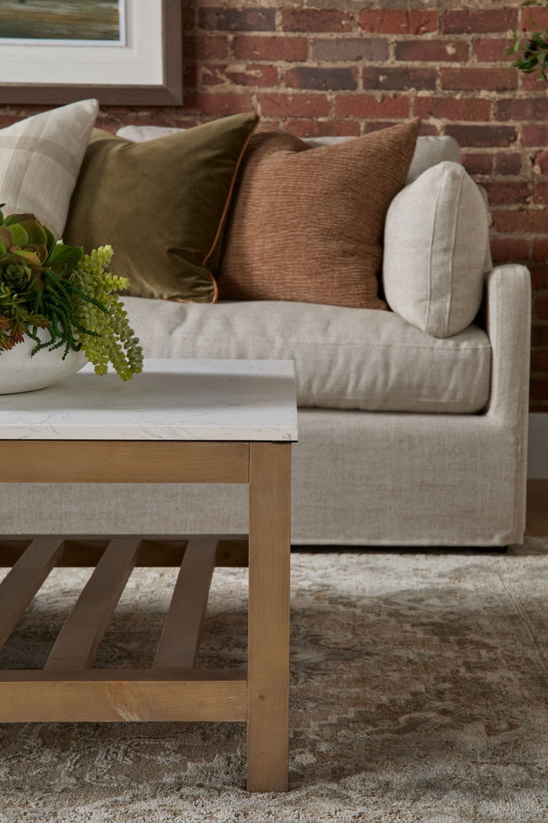 Lena Modular Slipcover 2-seat Right Slope Arm Sofa from Essentials For Living - Luna Furniture