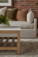 Lena Modular Slipcover 2-seat Right Slope Arm Sofa from Essentials For Living - Luna Furniture