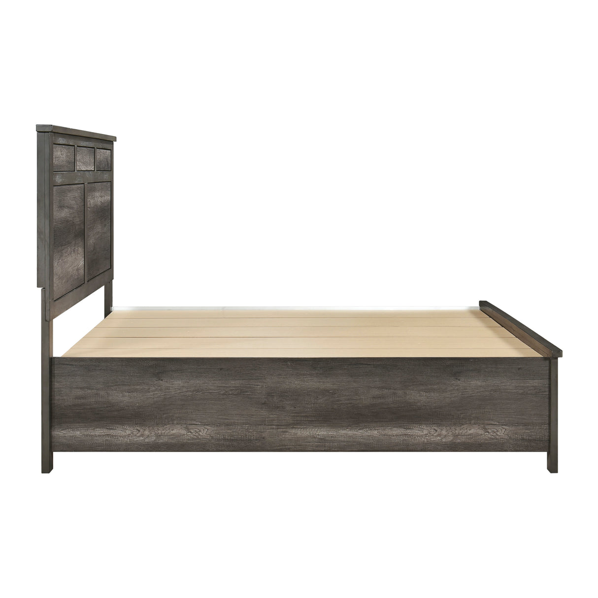 Lenior Gray King Storage Platform Bed from Homelegance - Luna Furniture