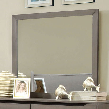 Lennart Gray Mirror (Mirror Only) from Furniture of America - Luna Furniture