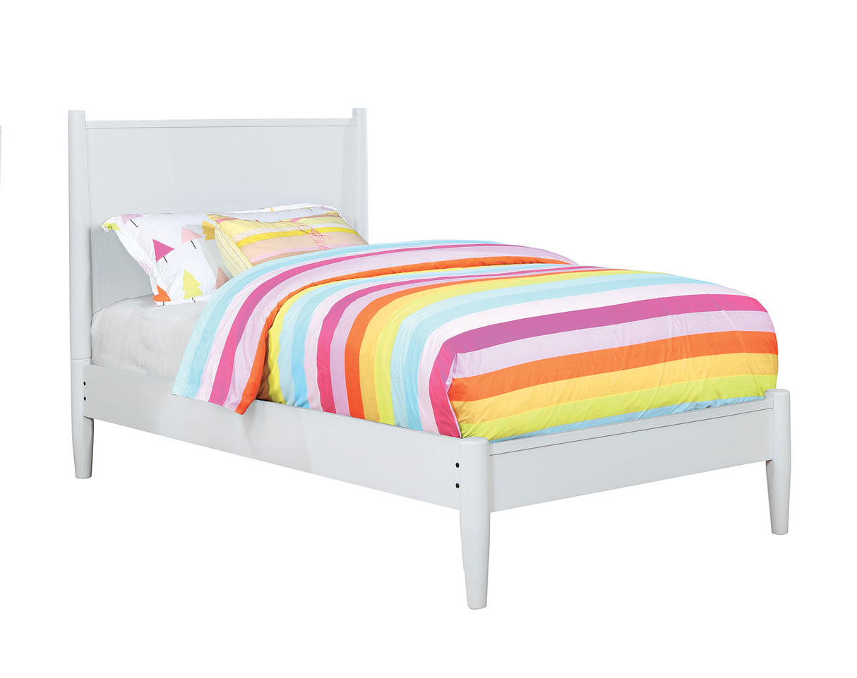 Lennart White Twin Bed from Furniture of America - Luna Furniture