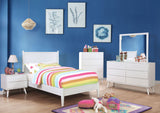 Lennart White Twin Bed from Furniture of America - Luna Furniture
