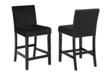 Lennon Black Velvet 5-Piece Counter Height Dining Set from Crown Mark - Luna Furniture
