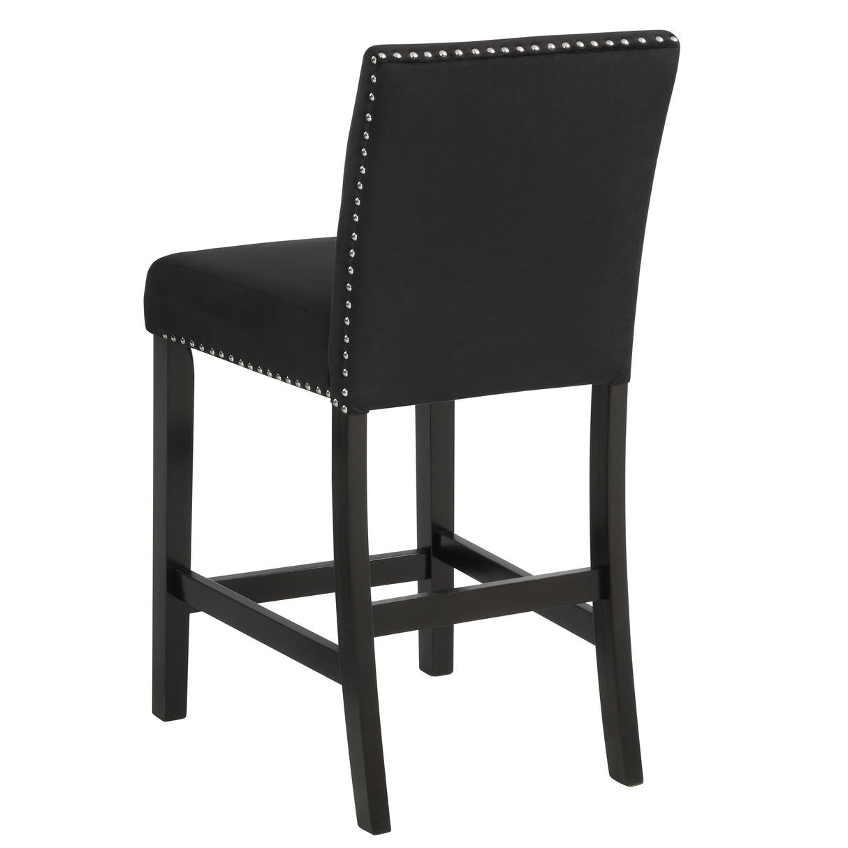 Lennon Black Velvet 5-Piece Counter Height Dining Set from Crown Mark - Luna Furniture