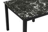Lennon Black Velvet 5-Piece Counter Height Dining Set from Crown Mark - Luna Furniture