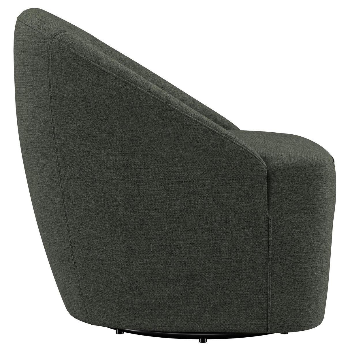 Leon Hunter Green Upholstered Accent Swivel Barrel Chair from Coaster - Luna Furniture
