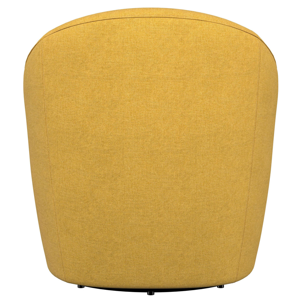 Leon Mustard Yellow Upholstered Accent Swivel Barrel Chair from Coaster - Luna Furniture