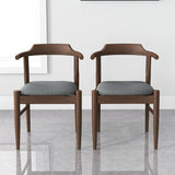 Leon Mid-Century Modern Grey Fabric Dining Chair (Set of 2) from Ashcroft Furniture - Luna Furniture
