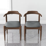 Leon Mid-Century Modern Grey Fabric Dining Chair (Set of 2) from Ashcroft Furniture - Luna Furniture