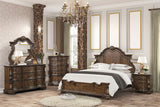 Leovanni Dark Brown Bombay Queen Bed from Furniture of America - Luna Furniture