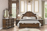 Leovanni Dark Brown Bombay Queen Bed from Furniture of America - Luna Furniture