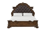 Leovanni Dark Brown Bombay Tufted Queen Bed from Furniture of America - Luna Furniture