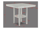 Lester Driftwood 5-Piece Counter Height Set from Crown Mark - Luna Furniture