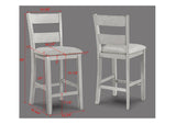 Lester Driftwood 5-Piece Counter Height Set from Crown Mark - Luna Furniture