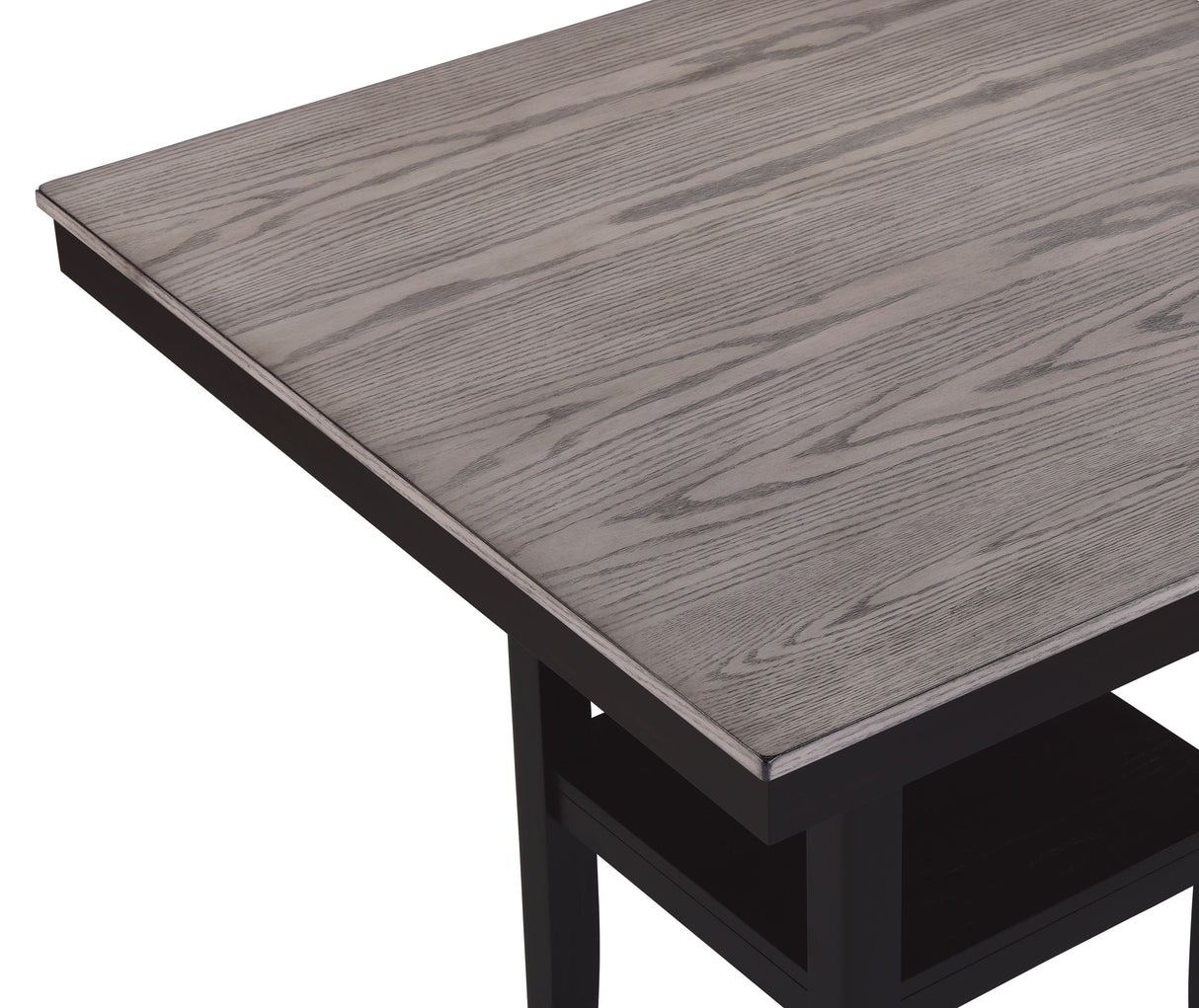 Lester Light Gray 5-Piece Counter Height Set from Crown Mark - Luna Furniture