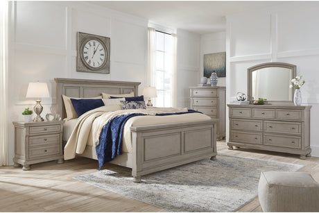 Lettner Light Gray California King Sleigh Storage Platform Bed from Ashley - Luna Furniture