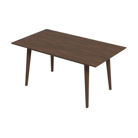 Levi Modern Style Solid Wood Rectangular Dining Kitchen Table Walnut / 63" from Ashcroft Furniture - Luna Furniture