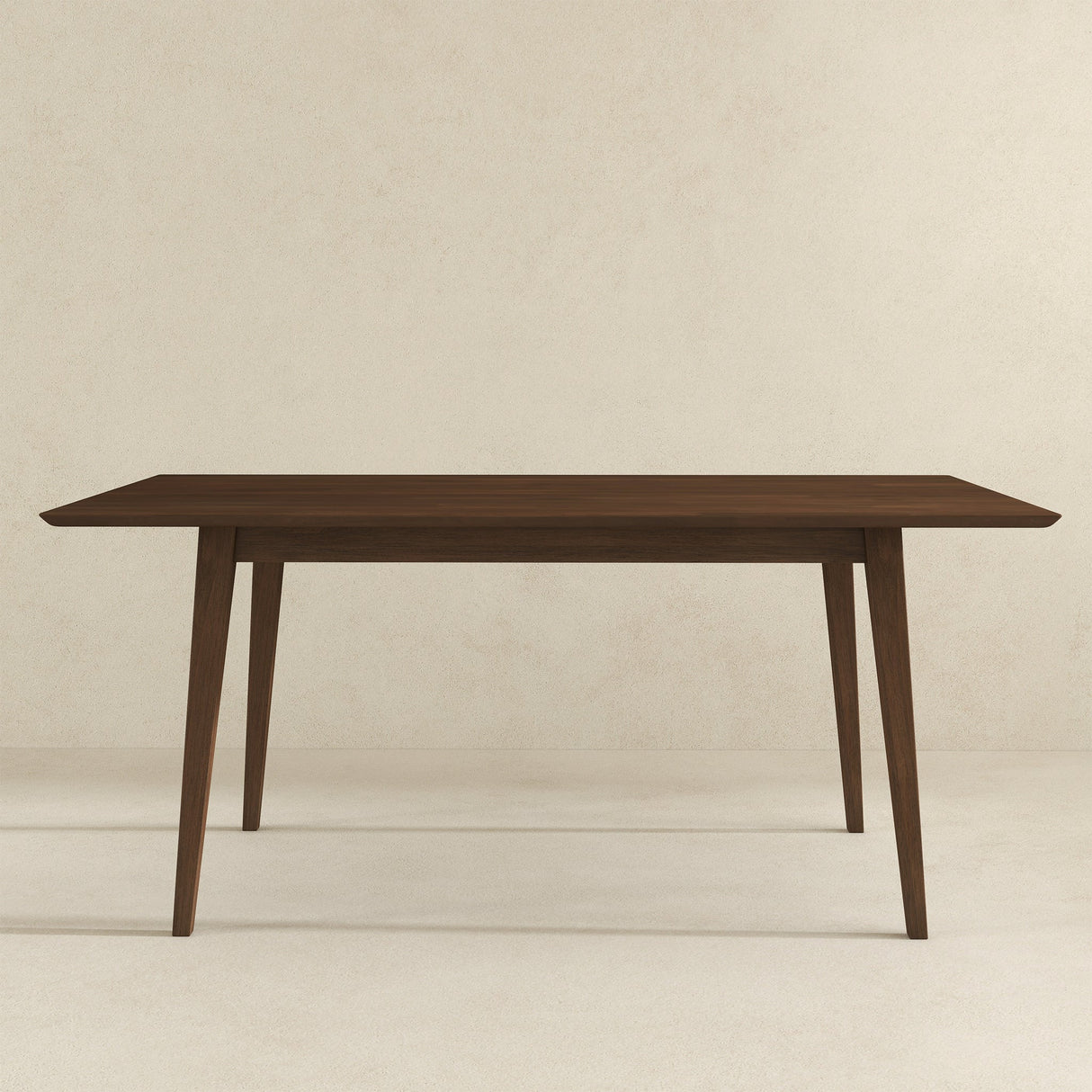 Levi Modern Style Solid Wood Rectangular Dining Kitchen Table Walnut / 63" from Ashcroft Furniture - Luna Furniture