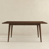 Levi Modern Style Solid Wood Rectangular Dining Kitchen Table Walnut / 63" from Ashcroft Furniture - Luna Furniture