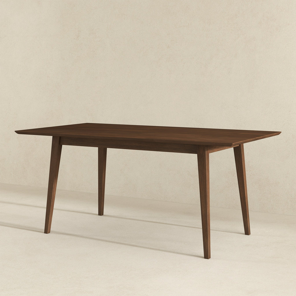 Levi Modern Style Solid Wood Rectangular Dining Kitchen Table Walnut / 63" from Ashcroft Furniture - Luna Furniture