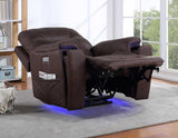Lexington Canyon Walnut Triple-Power Media Recliner from Steve Silver - Luna Furniture