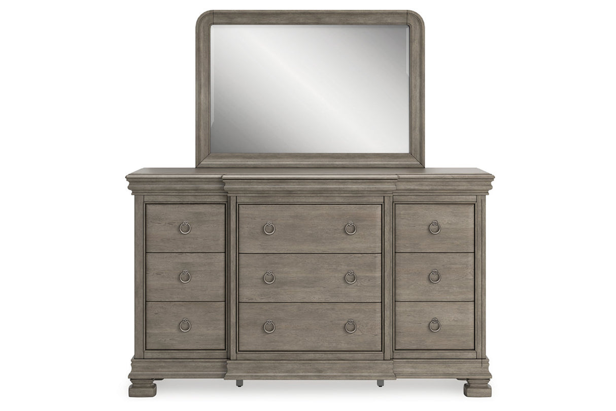 Lexorne Gray Sleigh Bedroom Set from Ashley - Luna Furniture