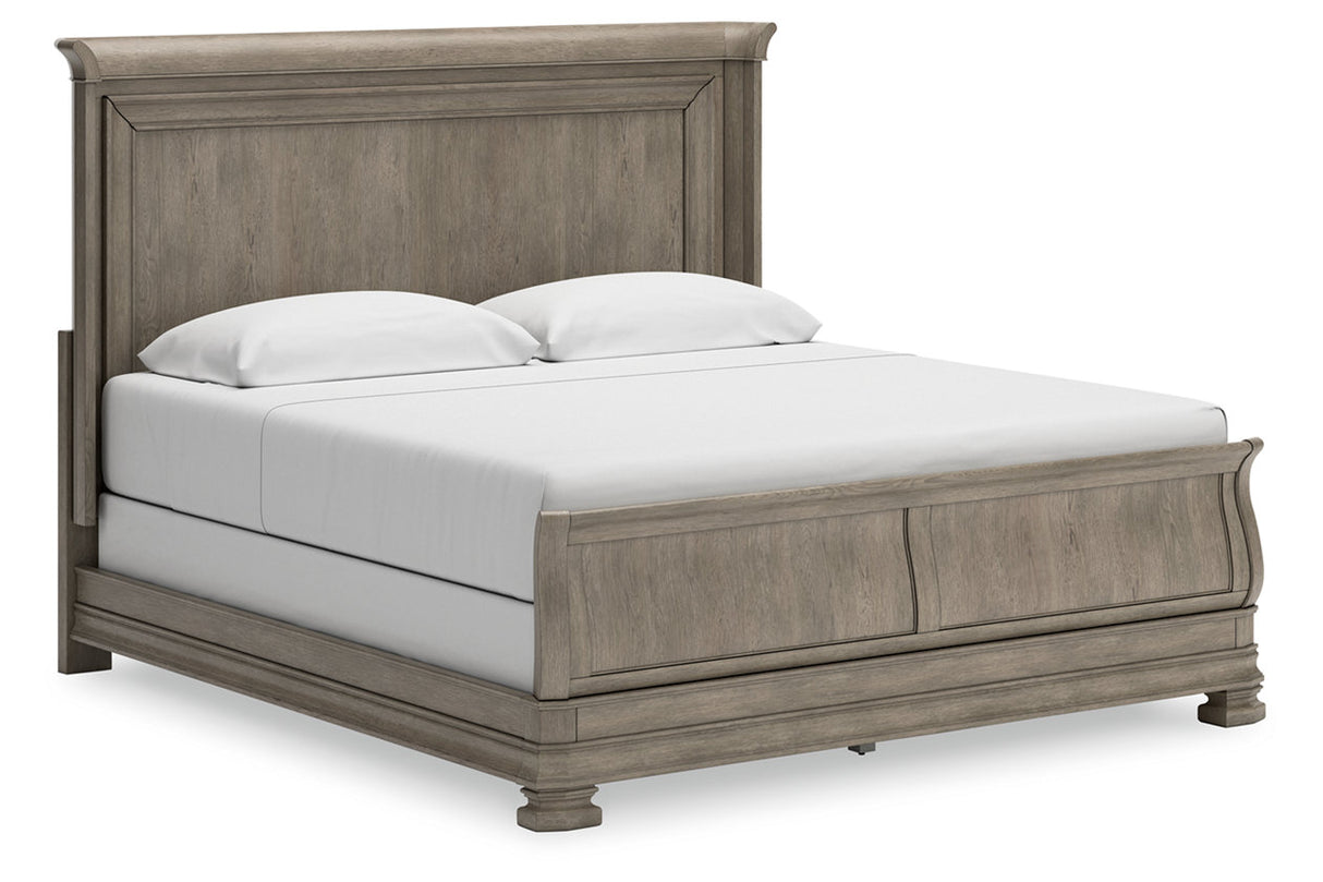 Lexorne Gray Sleigh Bedroom Set from Ashley - Luna Furniture