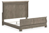Lexorne Gray Sleigh Bedroom Set from Ashley - Luna Furniture