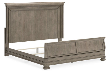 Lexorne Gray King Sleigh Bed from Ashley - Luna Furniture