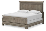 Lexorne Gray King Sleigh Bed from Ashley - Luna Furniture