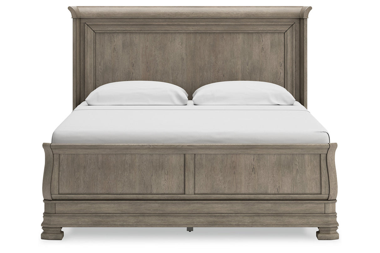 Lexorne Gray Sleigh Bedroom Set from Ashley - Luna Furniture