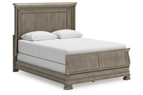 Lexorne Gray Queen Sleigh Bed from Ashley - Luna Furniture