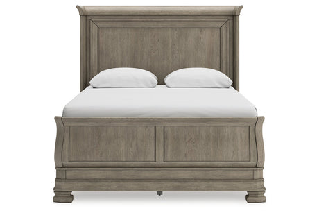 Lexorne Gray Queen Sleigh Bed from Ashley - Luna Furniture