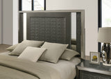 Leyland Dark Gray LED King Platform Bed from Furniture of America - Luna Furniture