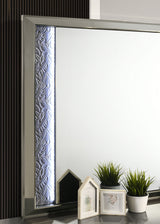 Leyland Dark Gray Mirror (Mirror Only) from Furniture of America - Luna Furniture