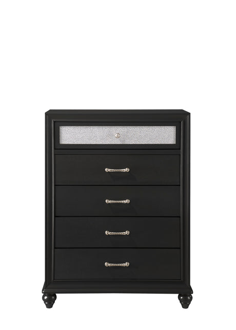 Lila Black Chest from Crown Mark - Luna Furniture