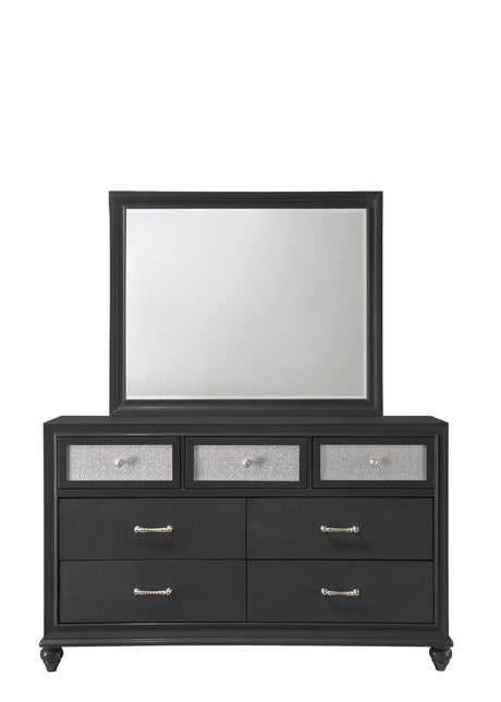 Lila Black Dresser from Crown Mark - Luna Furniture
