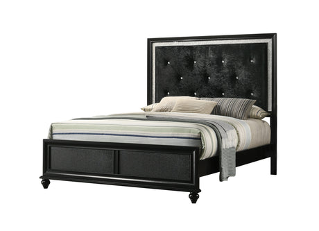 Lila Black Upholstered Panel Youth Bedroom Set from Crown Mark - Luna Furniture